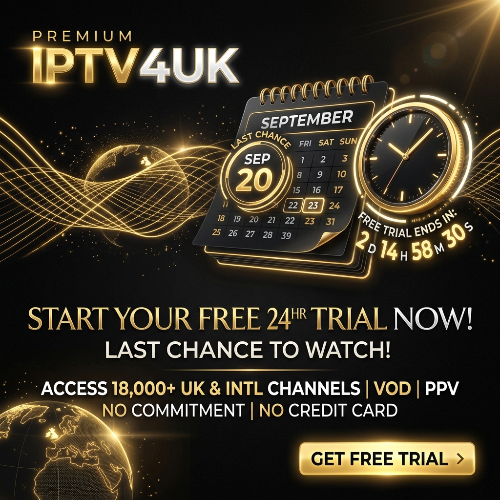 Best iptv free trial streaming service illustration conforming to brand charter